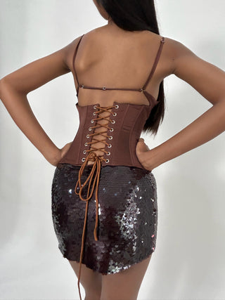 Cherie Corset XS Sample Corset Brown