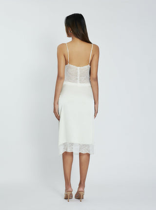 Cherie Daphne Midi Dress - Ivory