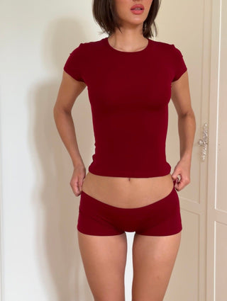 Cherie Della Shorts - Red