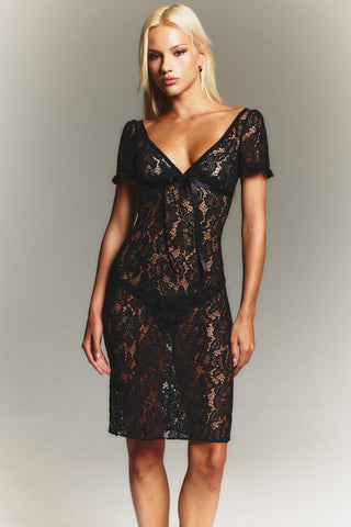 Cherie DRESS Naomi Midi Dress Lace
