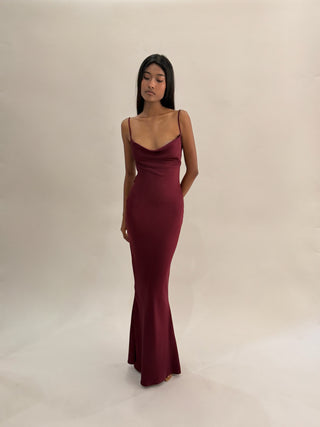 Cherie DRESS XS Sample Maxi Dress Red