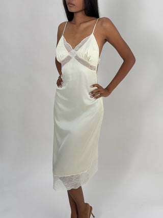 Cherie DRESS XS Sample Midi Dress White