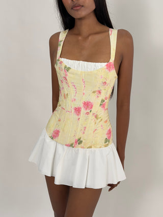 Cherie DRESS XS Sample Mini Dress Floral