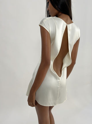 Cherie DRESS XS Sample Mini Dress White