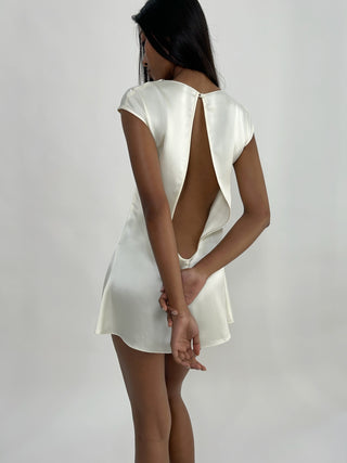 Cherie DRESS XS Sample Mini Dress White