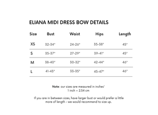 Cherie Eliana Midi Dress Bow Details