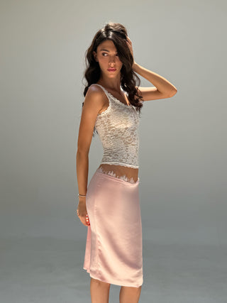 Cherie Emilia Midi Skirt - Pink