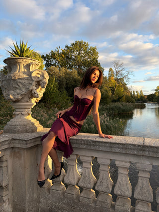 Cherie Estelle Purple Corset