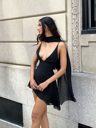 Eve Mini Dress - Black Cherie Eve Mini Dress - Black Cherie