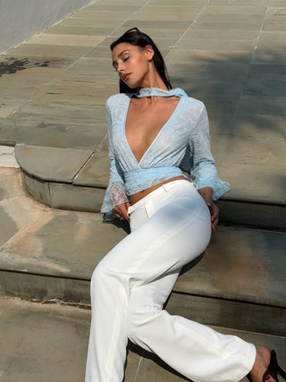 Cherie Faye Pants - White