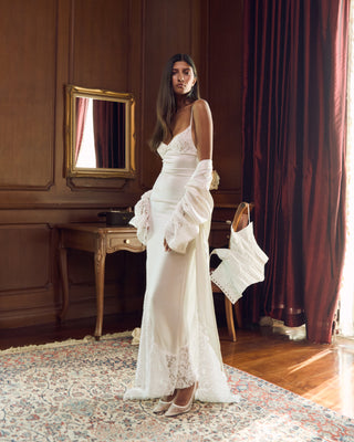 Cherie FS - PREORDER Elodie Bridal Robe - White