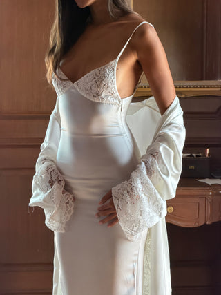 Cherie FS - PREORDER Elodie Bridal Robe - White