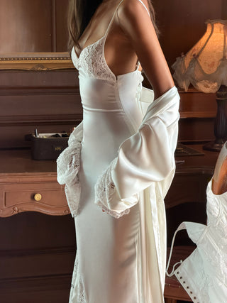 Cherie FS - PREORDER Elodie Bridal Robe - White