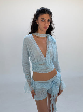 Cherie Gabriella Shorts Lace - Blue