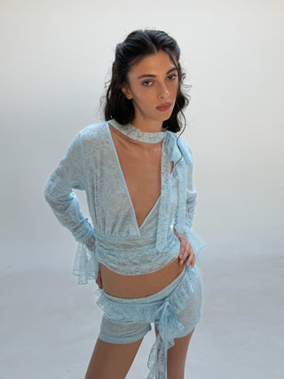 Cherie Gabriella Shorts Lace - Blue