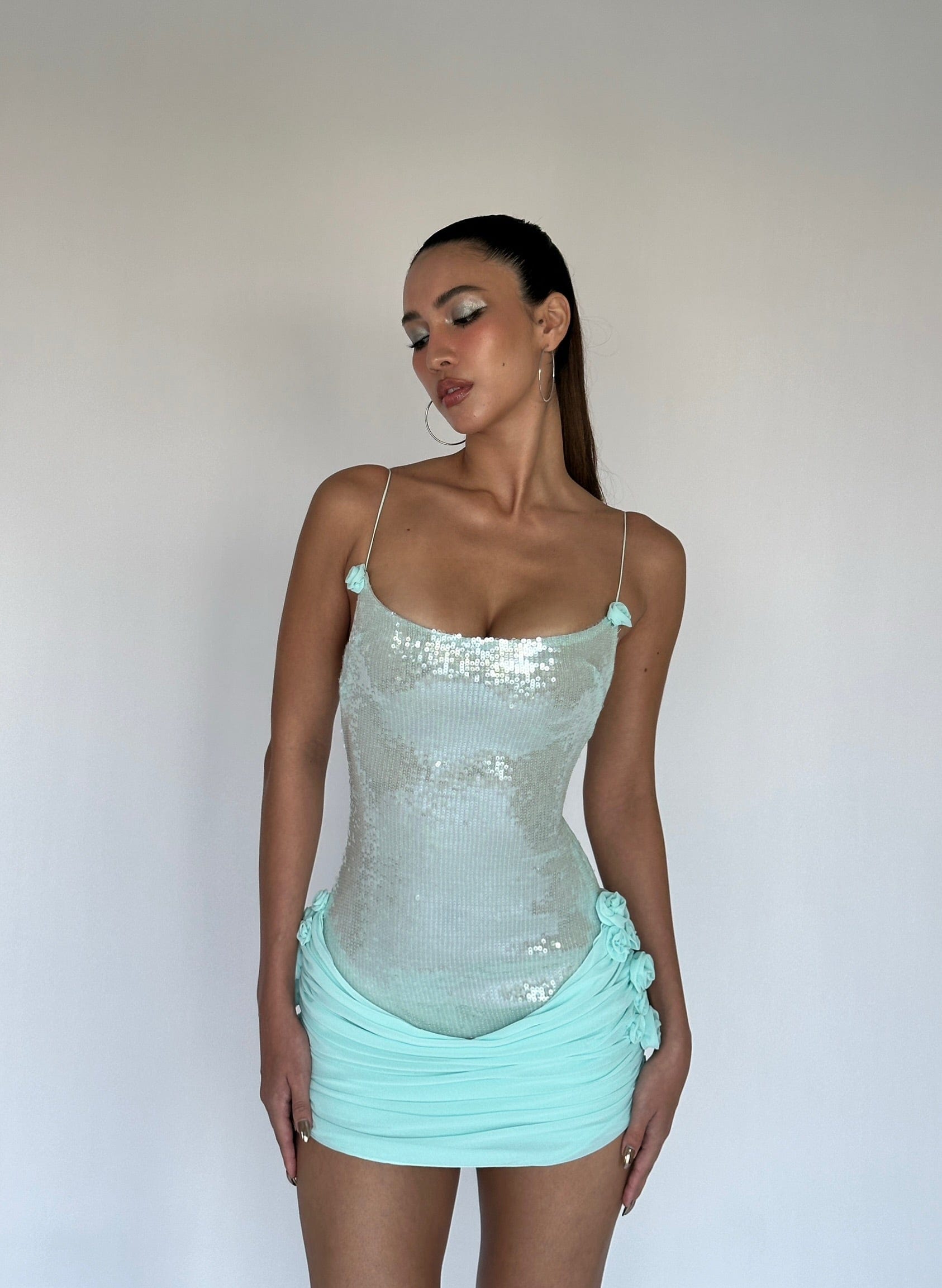 cheri mini dress green Cheri Mini Dress
