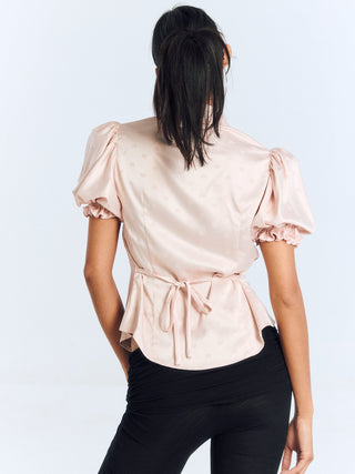 Cherie Heather Blouse Top - Pink