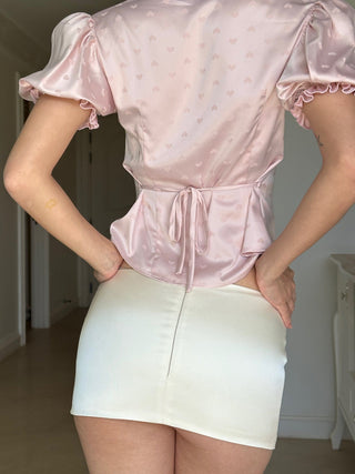 Cherie Heather Blouse Top - Pink