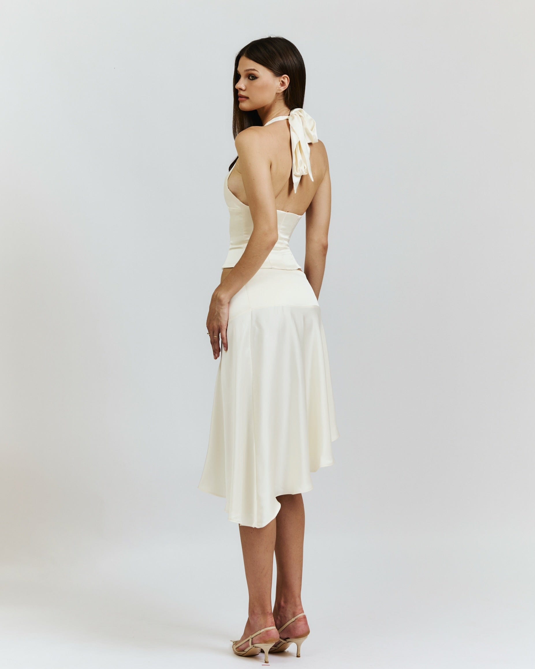 Lisa Button Up Halter - Ivory, XS - PREORDER Lisa Button Up Halter - Ivory, XS - PREORDER