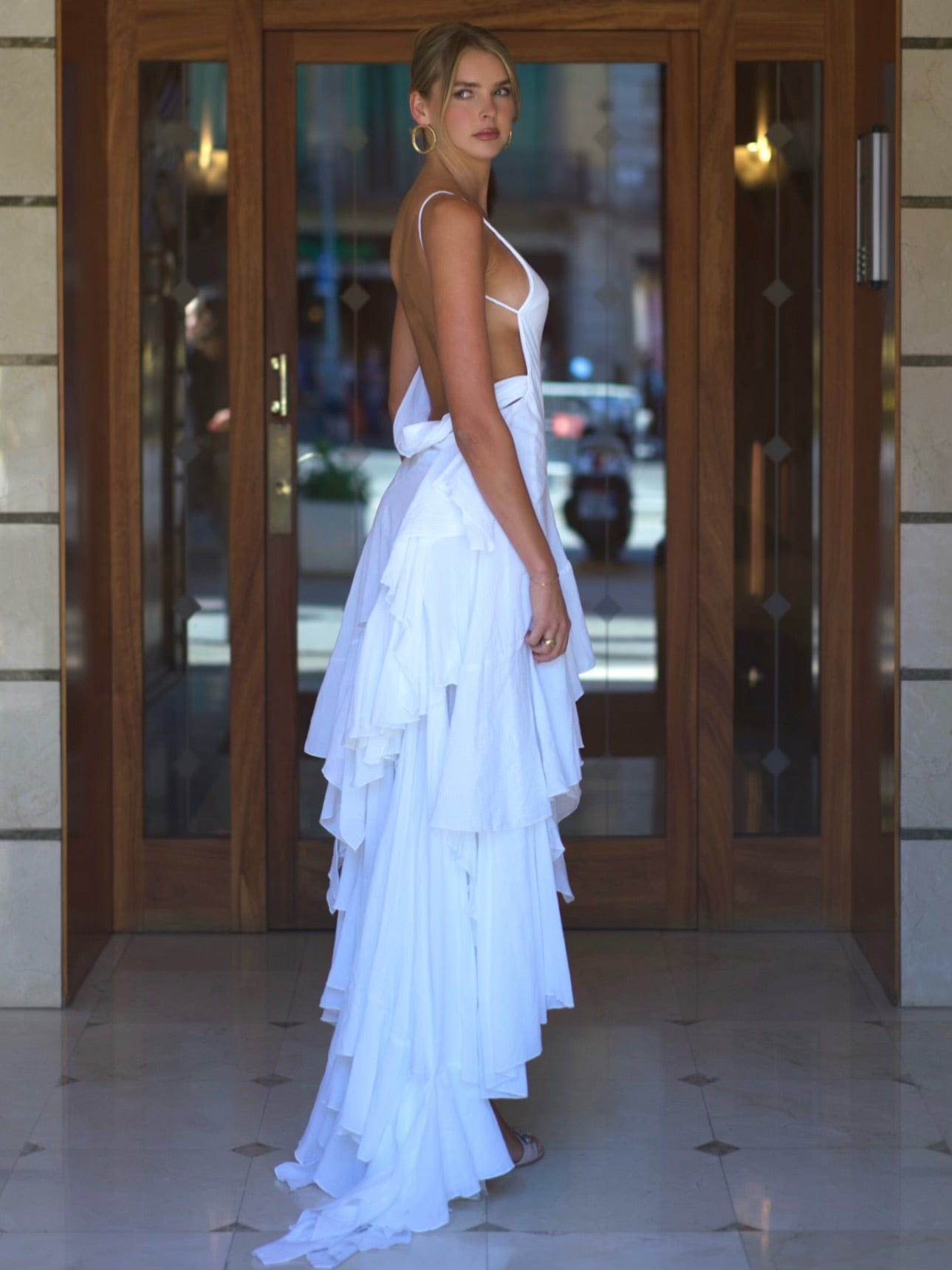 Luisa Ruffle Maxi Dress Cherie Luisa Ruffle Maxi Dress Cherie