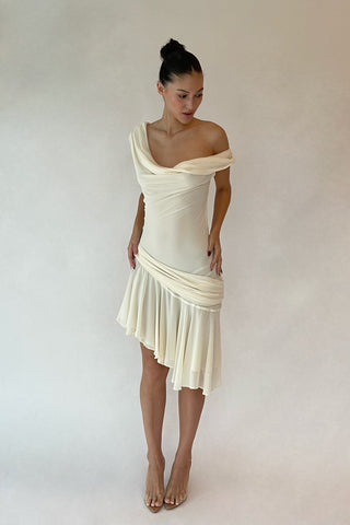 Cherie M Sample Carla Midi Dress - Ivory