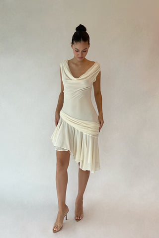 Cherie M Sample Carla Midi Dress - Ivory