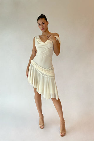 Cherie M Sample Carla Midi Dress - Ivory