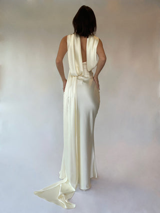 Cherie M Sample Noelle Maxi Dress - Ivory