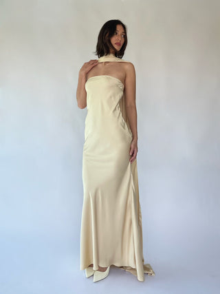 Cherie M Sample Noelle Maxi Dress - Nude