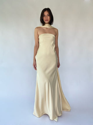 Cherie M Sample Noelle Maxi Dress - Nude