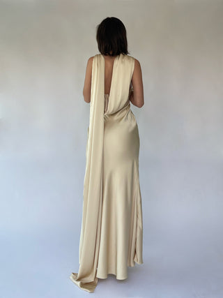 Cherie M Sample Noelle Maxi Dress - Nude