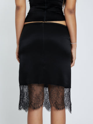 Cherie Marina Midi Skirt - Black