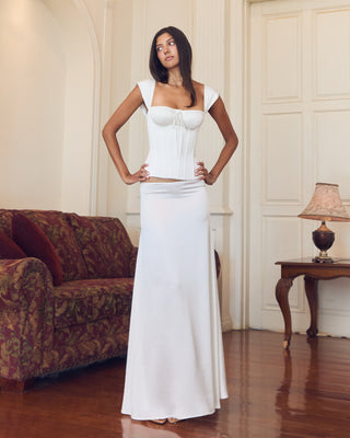 Cherie Rosalind Maxi Skirt - White