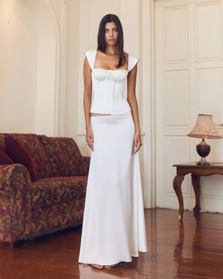 Cherie Rosalind Maxi Skirt - White