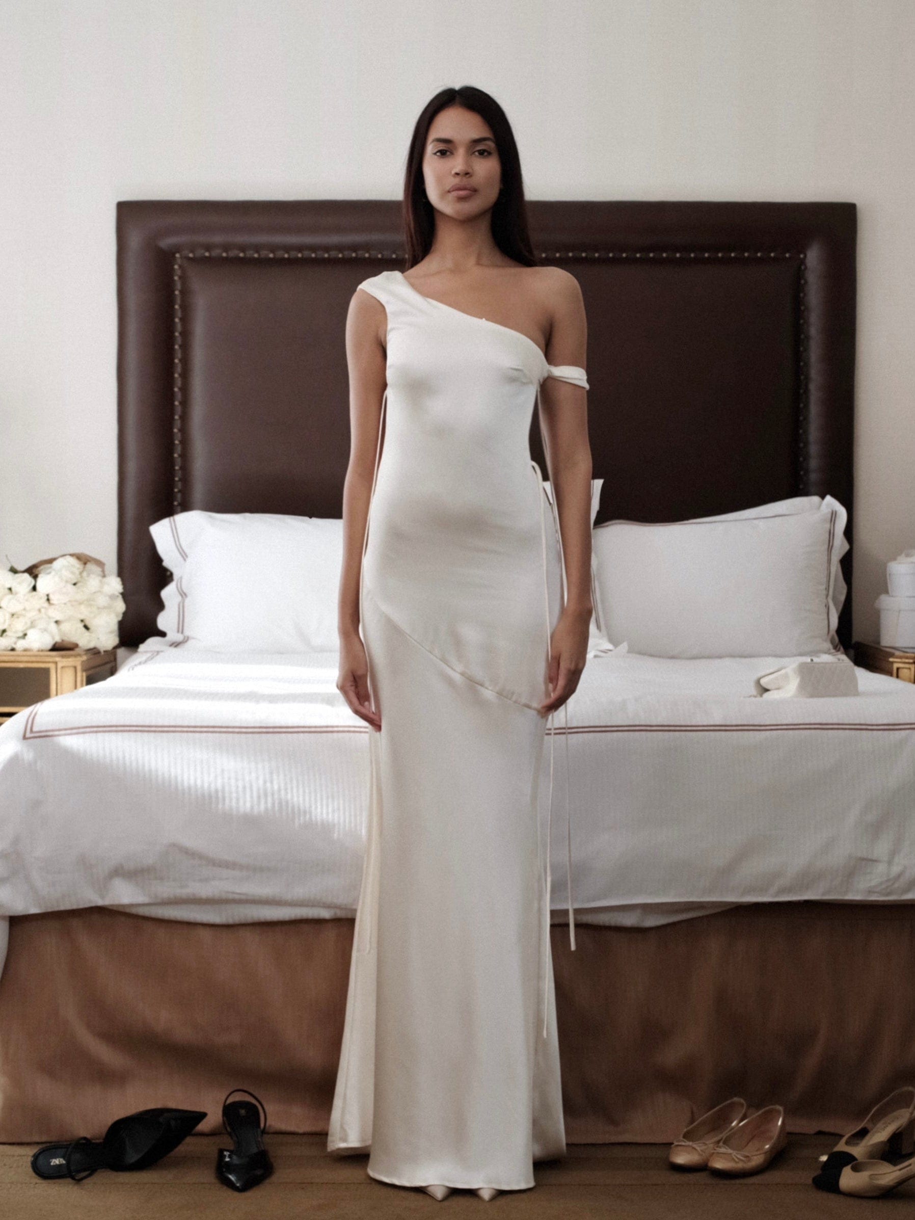 Rose Maxi Dress - Ivory, S - PREORDER Rose Maxi Dress - Ivory, S - PREORDER