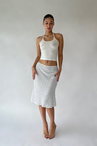 Cherie S Sample Ally Halter Top - White