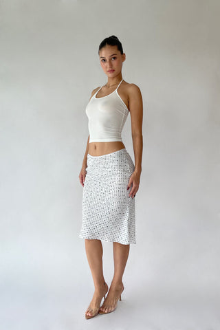 Cherie S Sample Ally Halter Top - White