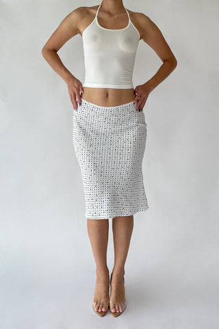 Cherie S Sample Ally Halter Top - White