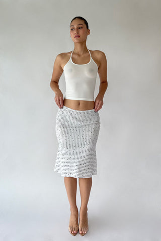 Cherie S Sample Ally Halter Top - White