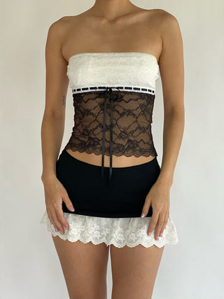 Cherie S Sample Alva Top - White/Black