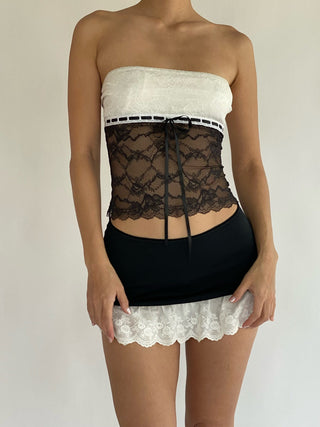 Cherie S Sample Alva Top - White/Black