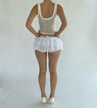 Cherie Sample Lola Mini Skirt - White