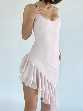 Cherie Sample Lucia Ruffle Dress - Pink