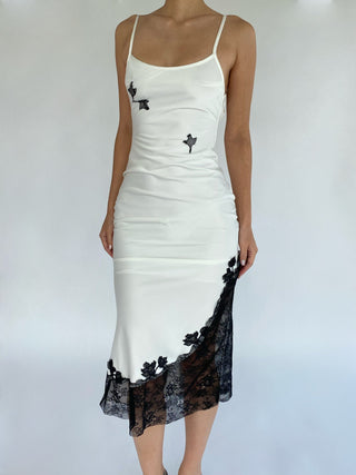 Cherie Sample Valentina Midi Dress - White