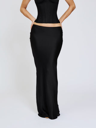 Cherie Savannah Skirt Dubai Silk - Black