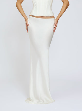 Cherie Savannah Skirt Dubai Silk - White