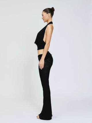 Cherie Stella Halter Top Mesh - Black