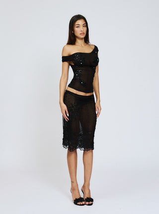 Cherie Sylvie Top - Black