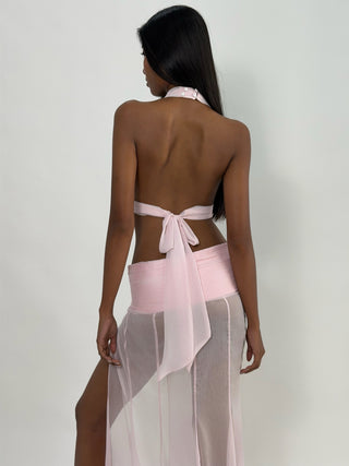 Cherie TOP XS Sample Halter Bra Pink