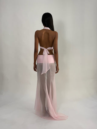 Cherie TOP XS Sample Halter Bra Pink